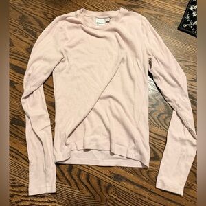 TNA homestretch Aritzia Light Pink Long Sleeve Tee